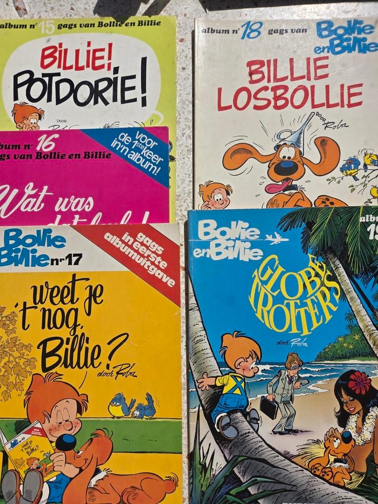 bollie en billie 1 t/m 19(minus 10 en 15), Complete serie of reeks, Verzenden, Gelezen, Jean Roba