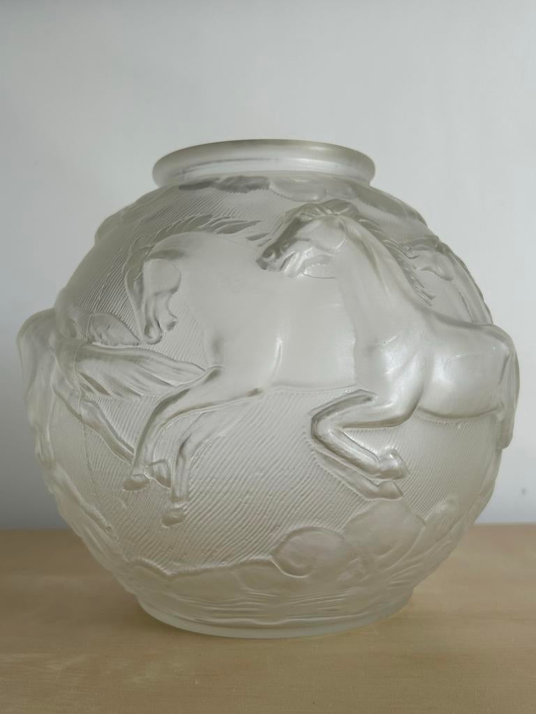 Art deco vaas glas Karl Zentner Feigl & Morawetz 1930, Antiek en Kunst, Verzenden