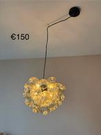 QAZQA Uvas Hanglamp Goud/Messing met 8 LED lampen, Ophalen, Zo goed als nieuw, Glas, 50 tot 75 cm