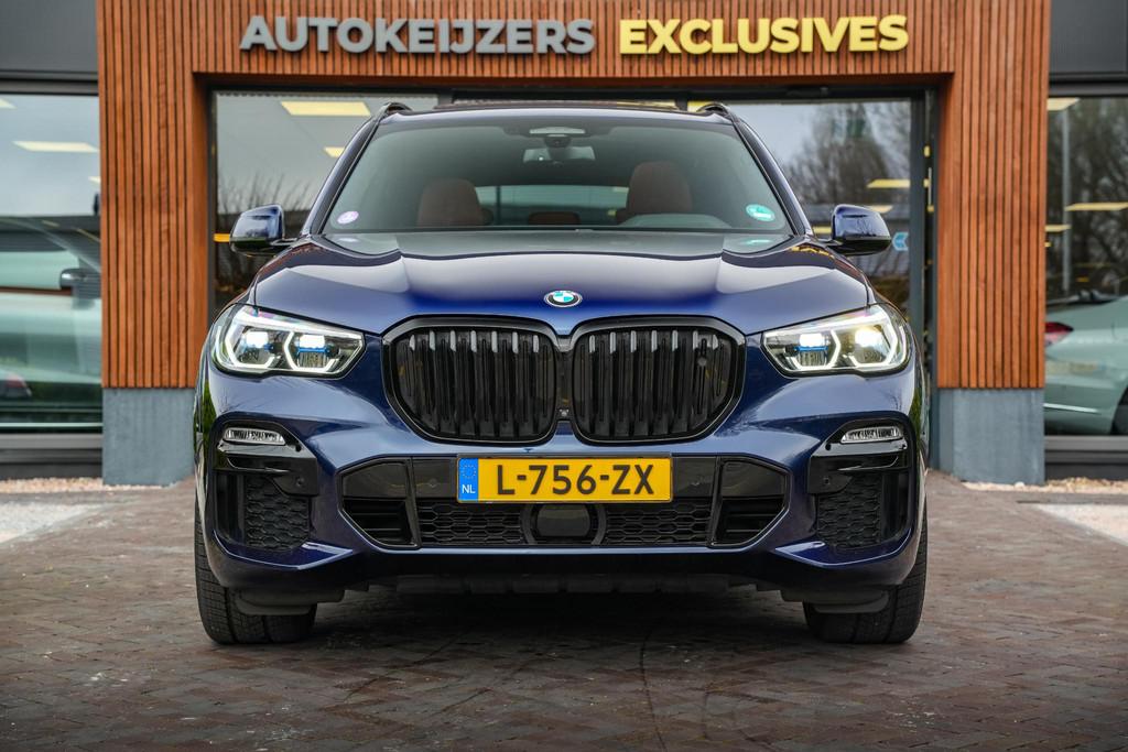 BMW X5 xDrive45e High Executive Panodak Harman Kardon 360 Bo, Auto's, Gebruikt, 394 pk, Blauw, Lichtsensor