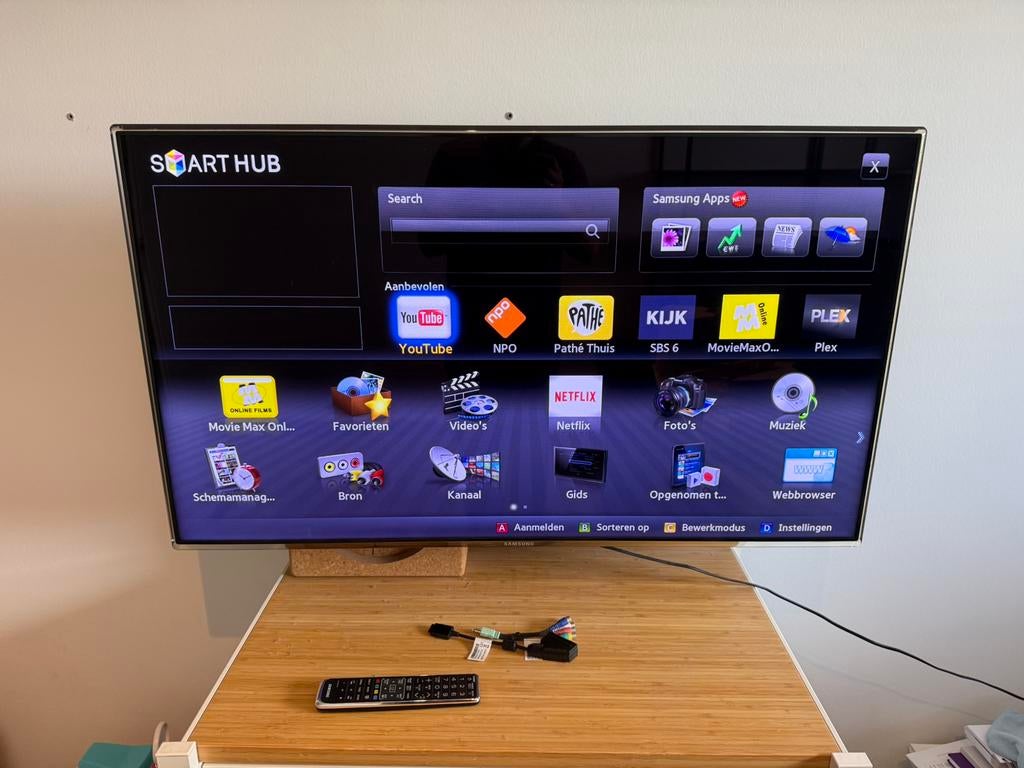 Samsung 46inch led tv UE46D7000, Ophalen, 50 Hz, Samsung, 100 cm of meer