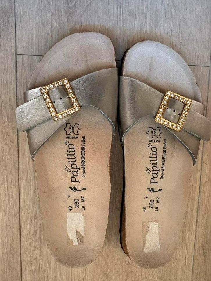 Sandalen - slippers van Papillio - Birckenstock, Kleding | Dames, Schoenen, Nieuw, Grijs, Sandalen of Muiltjes, Ophalen of Verzenden