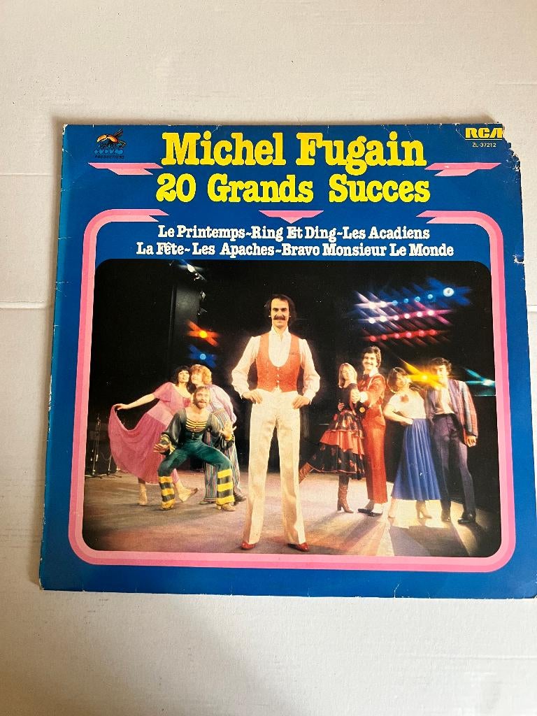 LP Michel Fugain 20 Grands Succes, Cd's en Dvd's, Vinyl | Pop, Ophalen of Verzenden, Gebruikt, 12 inch