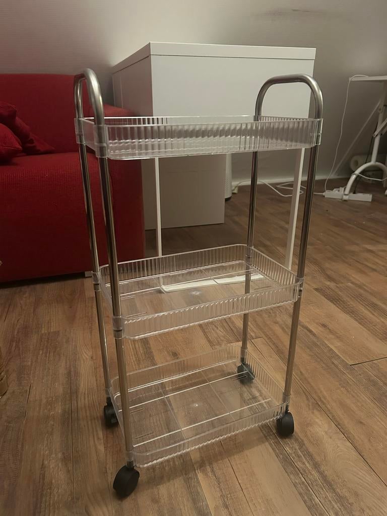 Opbergkar met wielen, Ophalen, Met plank(en), Gebruikt, Minder dan 100 cm