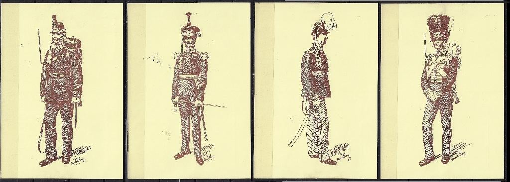 H-11 set Briefkaarten Bataljon Jagers 1829 tot 1872  Juliana, Postzegels en Munten, Brieven en Enveloppen | Nederland, Ophalen