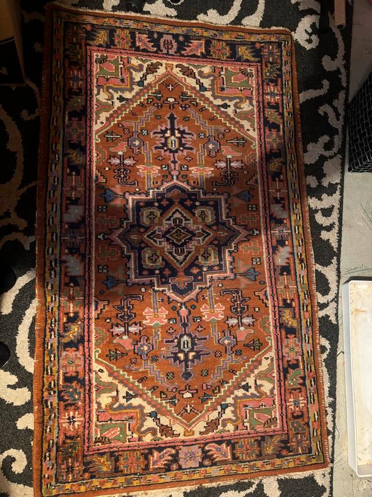 Vintage Perzisch tapijt - Handgeknoopt kleed, Huis en Inrichting, Stoffering | Tapijten en Kleden, Gebruikt, 50 tot 100 cm, 100 tot 150 cm