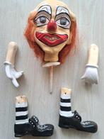 Geboetseerd,geverde Clown m armen benen zelf rompmaken€3.50, Ophalen of Verzenden, Overige typen