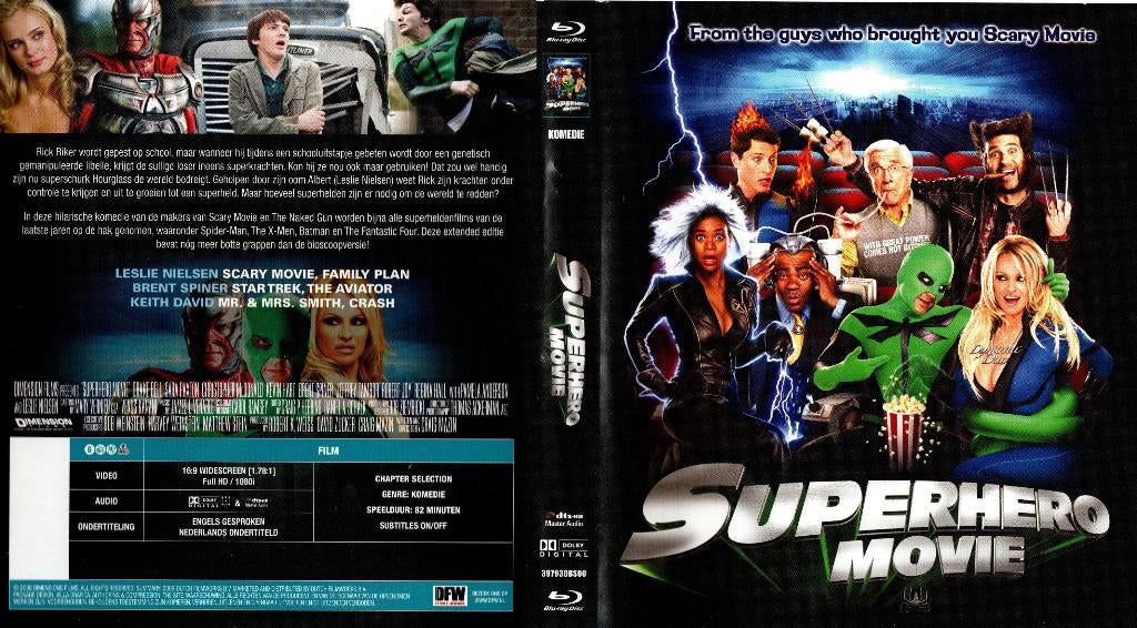 Superhero movie, Cd's en Dvd's, Blu-ray, Ophalen of Verzenden, Zo goed als nieuw, Humor en Cabaret