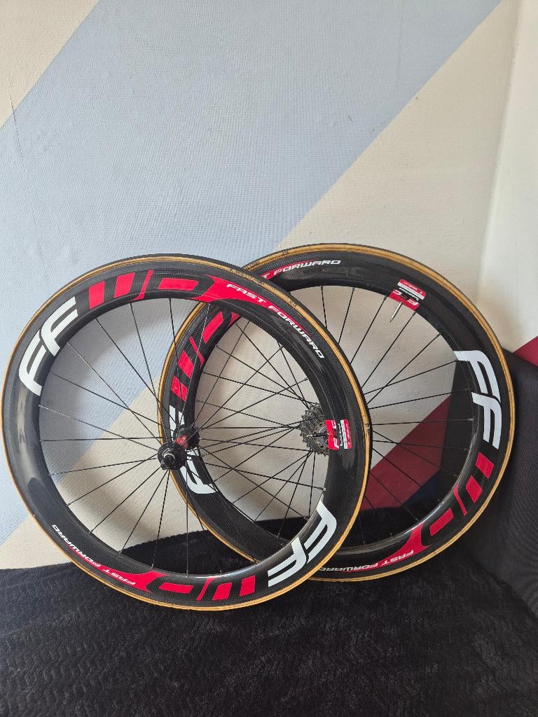 Fast Forward wielen, Fietsen en Brommers, Fietsonderdelen, Gebruikt, Fast Forward, Racefiets, Carbon