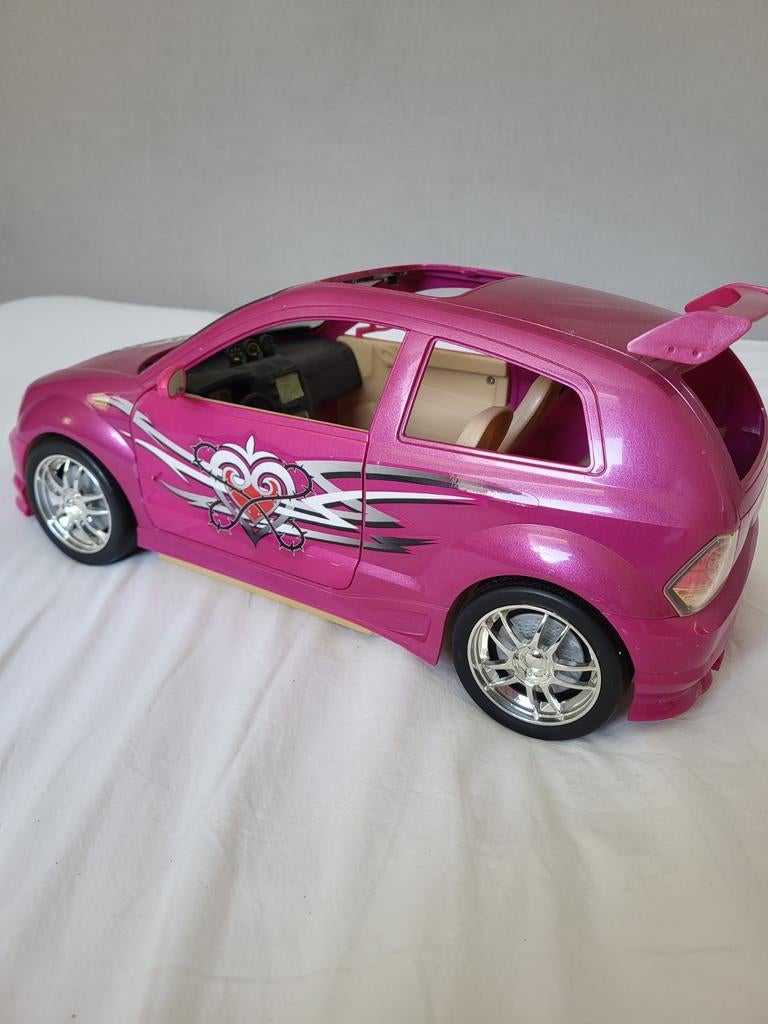 Barbie Cabrio Auto - Roze Speelgoedauto, Ophalen of Verzenden, Gebruikt