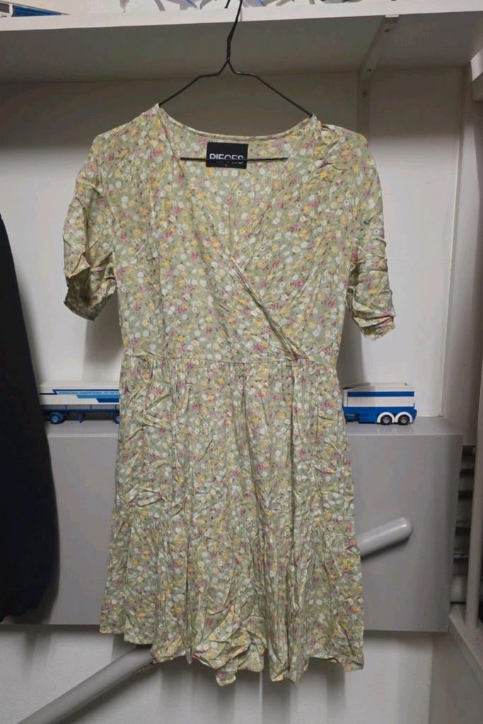 Pieces jurk met bloemenprint, Ophalen of Verzenden