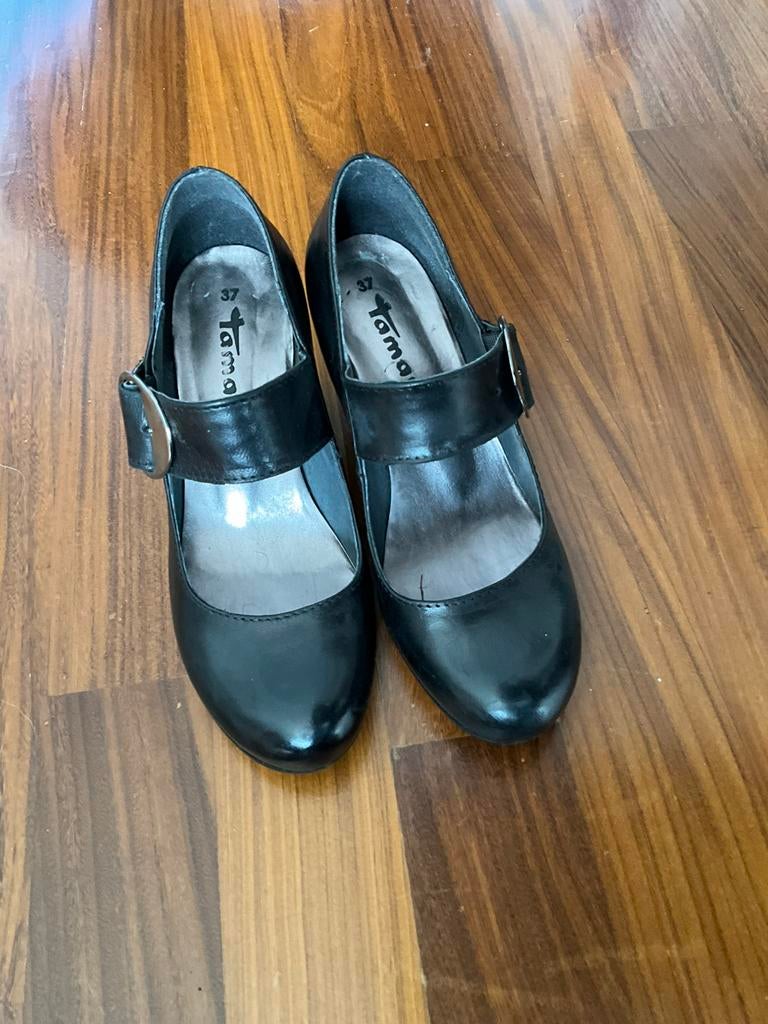 Tamaris schoenen maat 37, Ophalen, Zwart, Zo goed als nieuw, Schoenen met hoge hakken
