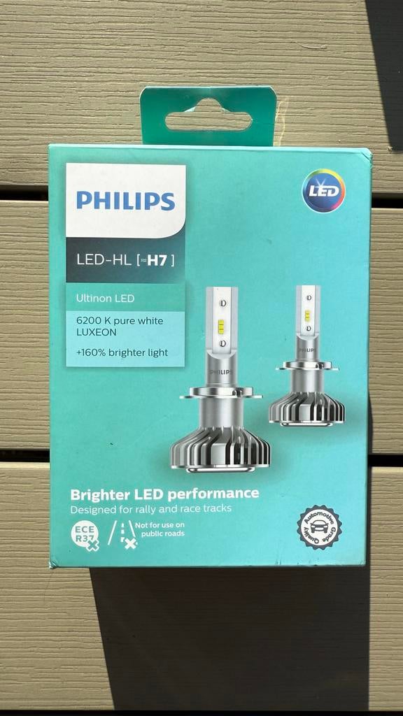 Philips Ultinon LED H7 Autolampen - Nieuw in doos, Ophalen of Verzenden, Nieuw, Universele onderdelen