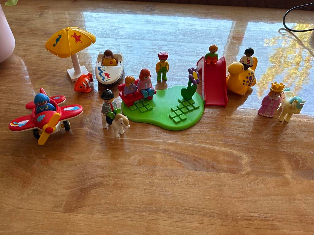 123 Playmobil speelgoed set - diverse figuren en accessoires, Ophalen, Gebruikt, Los playmobil