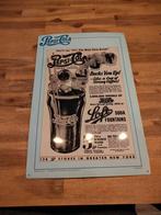 Vintage Pepsi-Cola reclamebord - "The Best Cola Drink", Ophalen of Verzenden, Gebruikt, Reclamebord