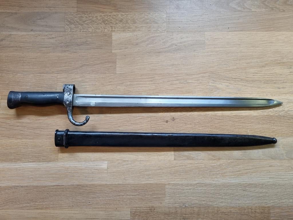 Franse M1892 Berthier bajonet, Verzamelen, Ophalen of Verzenden, Landmacht, Overige gebieden, Mes of Dolk