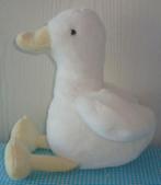Knuffel EEND/ Gans wit gele pootjes /snavel ZACHT, Ophalen of Verzenden, Zo goed als nieuw, Eend