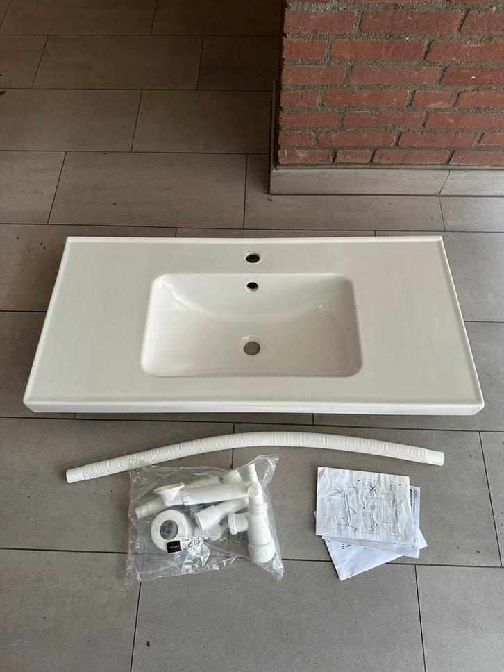 Wastafel met sifon - Nieuw in verpakking, Doe-het-zelf en Verbouw, Sanitair, Nieuw, Wastafel, Ophalen