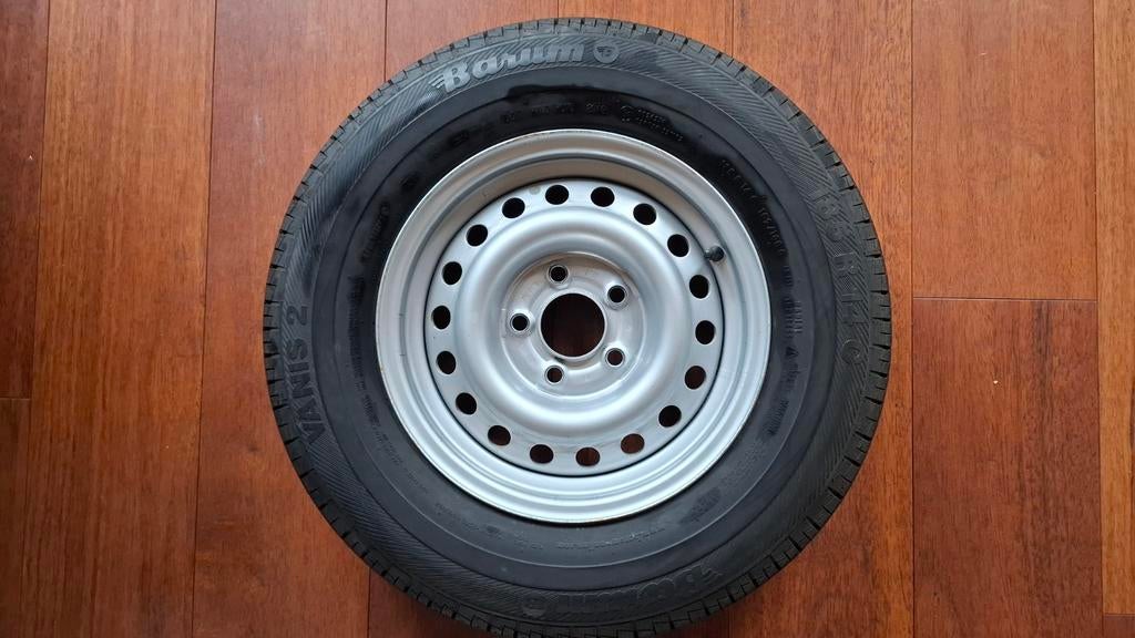 Caravan reservewiel i.z.g.s. 185 R14C, Caravans en Kamperen, Ophalen, Zo goed als nieuw