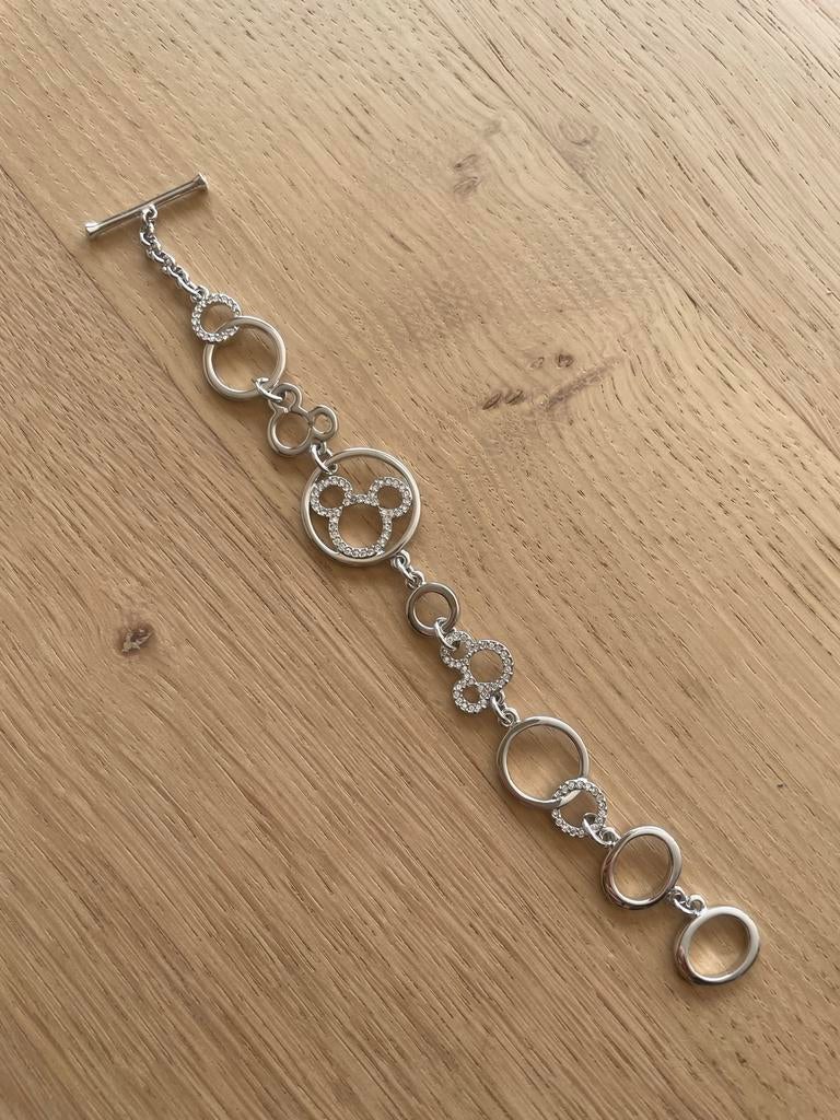 Swarovski Mickey Mouse armband, Met kristal, Overige materialen, Ophalen of Verzenden, Zo goed als nieuw