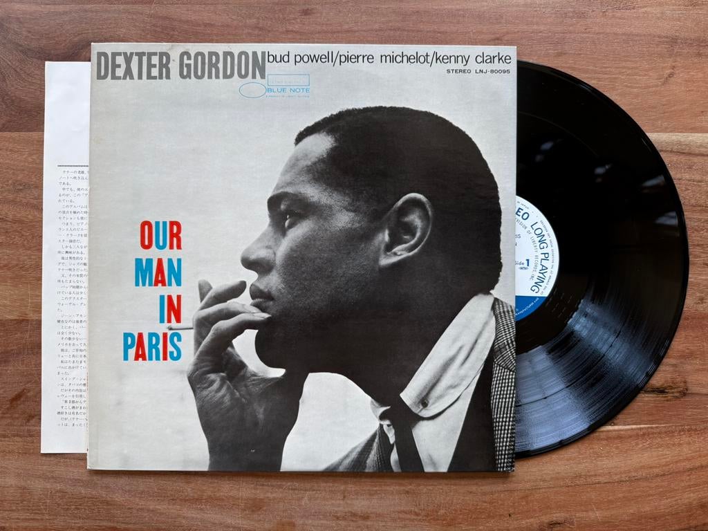Dexter Gordon – Our Man In Paris (Japan, 1976, Blue Note) LP, 1960 tot 1980, Gebruikt, Inclusief insert, Ophalen of Verzenden