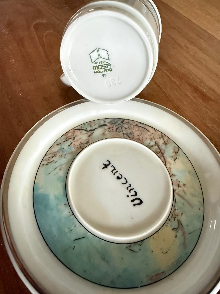 2x kop en schotel Vincent, Ophalen