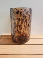 Grote vaas met panterprint van H&M Home, Huis en Inrichting, Woonaccessoires | Vazen, Overige kleuren, Ophalen of Verzenden, Minder dan 50 cm