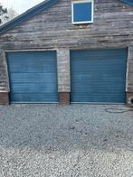 2 elektrische garagedeuren. 2,50m breed en 2,50m hoog, Doe-het-zelf en Verbouw, Deuren en Horren, Ophalen, Kunststof, Gebruikt