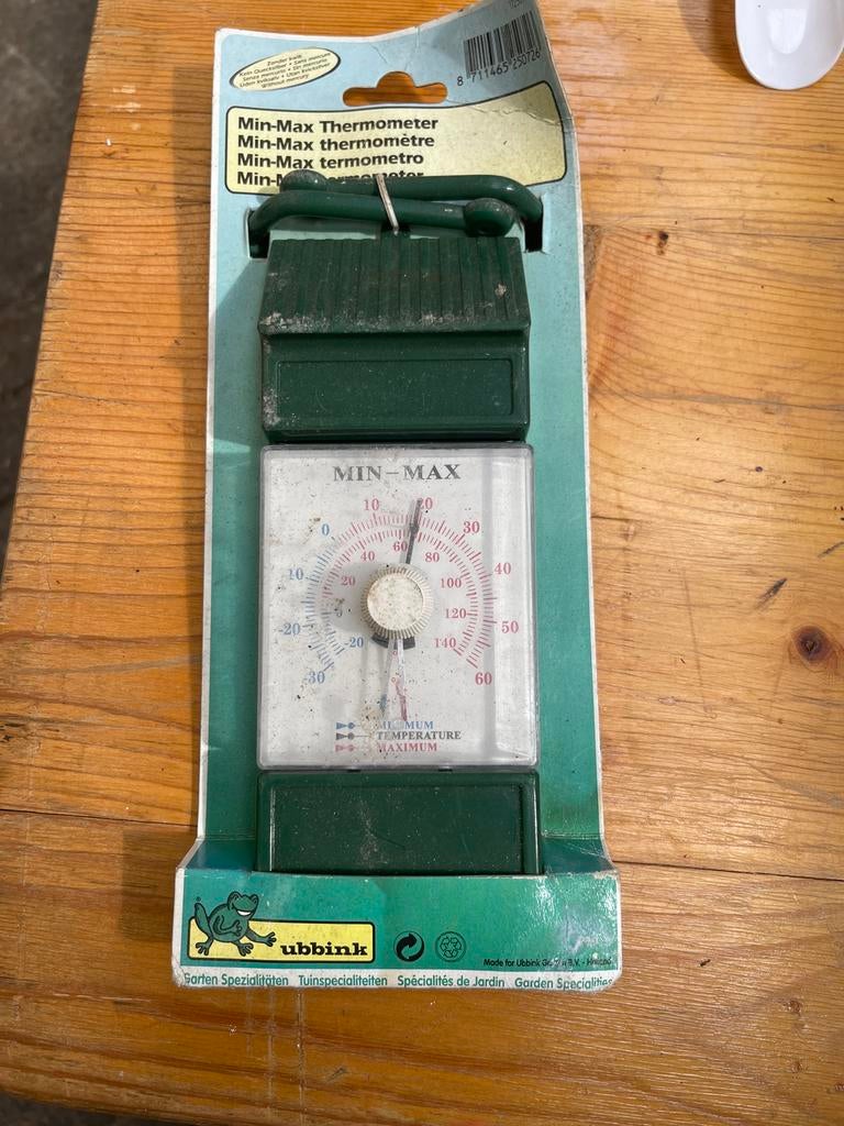 Ubbink Min-Max Thermometer voor Buiten, Ophalen of Verzenden, Nieuw, Buitenthermometer