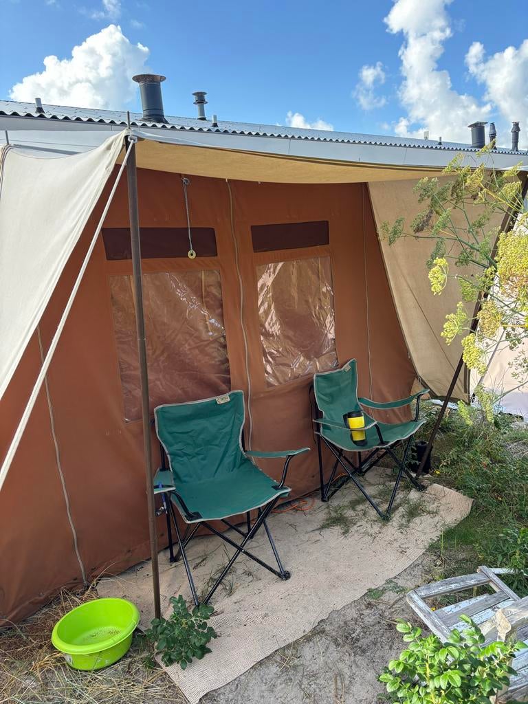 De Waard Jan van Gent tent, Caravans en Kamperen, Ophalen, Gebruikt, Tot en met 4