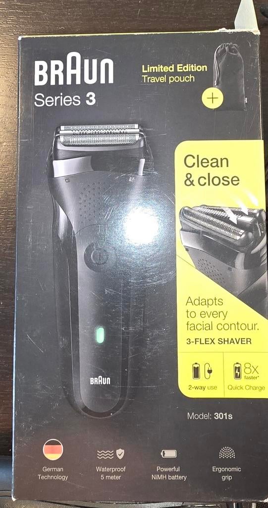 Braun Series 3 Oplaadbaar Scheerapparaat - Zo goed als nieuw, Witgoed en Apparatuur, Persoonlijke-verzorgingsapparatuur, Ophalen of Verzenden