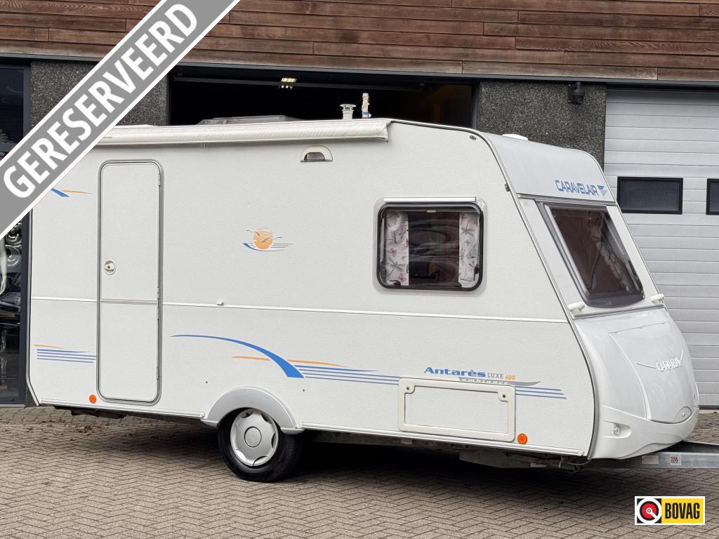 Caravelair Antares Luxe 400|Lichtgewicht|4 Persoons|Voortent, Dwarsbed, Bedrijf, Treinzit, 500 - 750 kg
