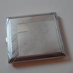 Verzilverde sigarettenetui sigarettenhouder nr. 2, Ophalen of Verzenden, Gebruikt, Tabaksdoos of Verpakking