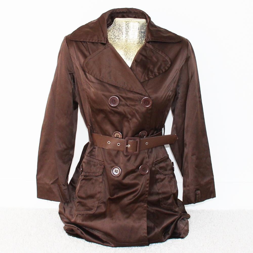 Zeer Mooie Chic Et Jeune Jas (Maat 3/M) - 76 € 20,-, Maat 38/40 (M), Bruin, Ophalen of Verzenden, Zo goed als nieuw