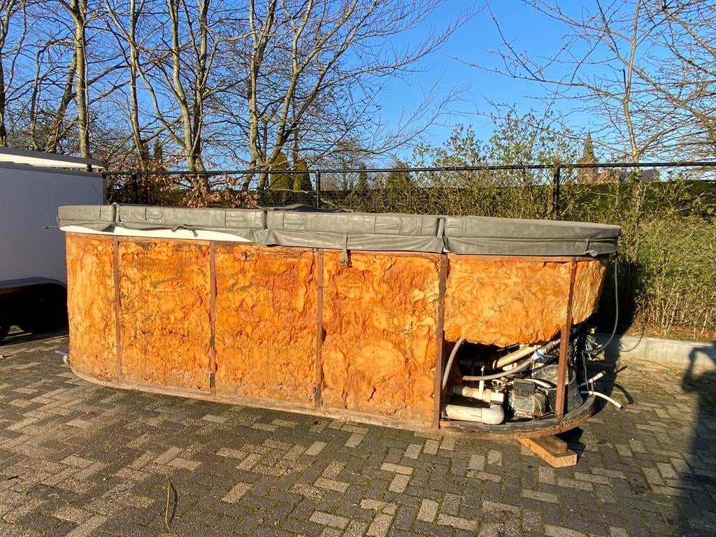 Zwemspa 5,50x2,50x1,50, Ophalen, Gebruikt, Filter, Vast