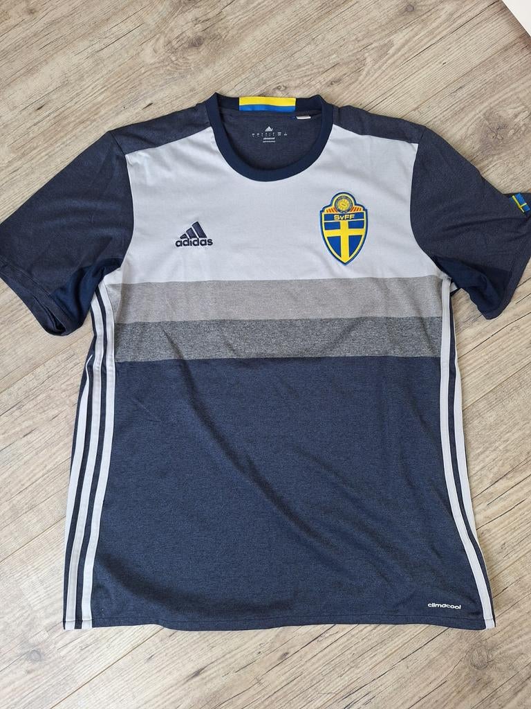 Voetbalshirt Zweden - Maat L - Gedragen, Maat L, Ophalen of Verzenden, Gebruikt, Shirt