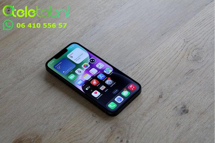Apple iPhone 14 - 128GB - Zwart | Batterijconditie 100%, Telecommunicatie, Mobiele telefoons | Apple iPhone, Zo goed als nieuw