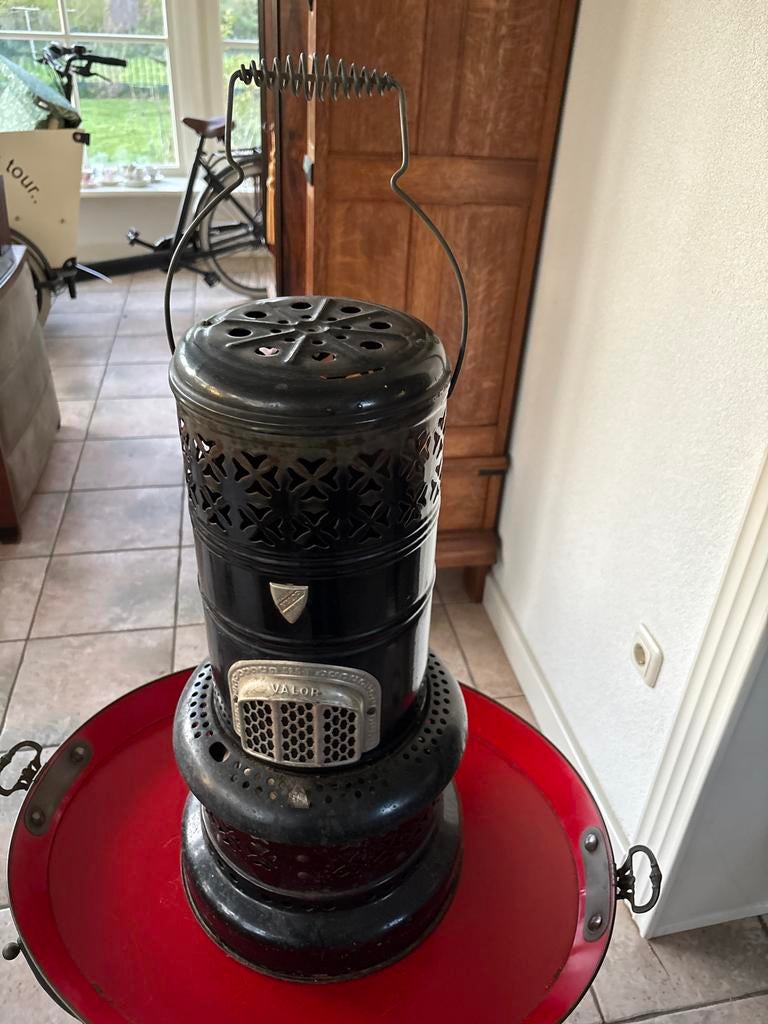 Vintage Valer Petroleumkachel - Zwart, Ophalen, Gebruikt, Overige brandstoffen, Petroleumkachel