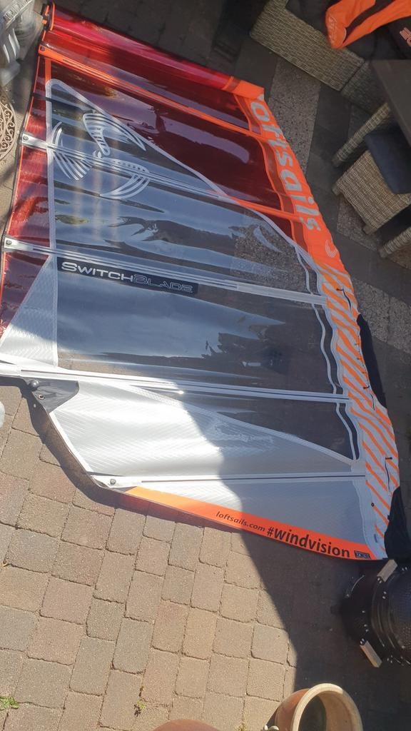 Loft Switchblade 9.3m² lichtweerset /mast/ giek/verlenger, Ophalen, Gebruikt, Complete set, 7 m² of meer