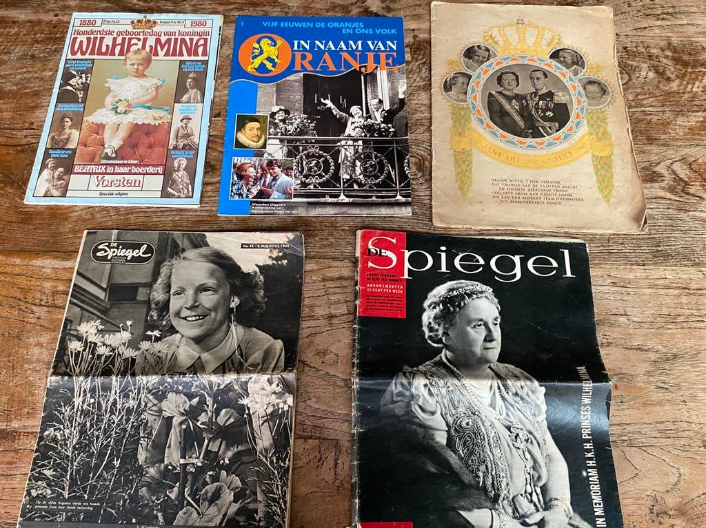 tijdschriften koninklijk huis 1939-1980, o.a. der Spiegel, Verzamelen, Ophalen of Verzenden, Gebruikt, Nederland, Tijdschrift of Boek