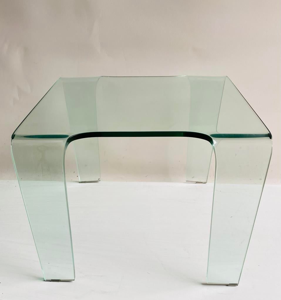 Fiam glazen bijzettafel design A. Cortesi, Ophalen, Huis en Inrichting