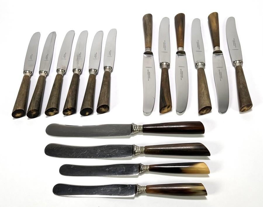 1266. Messen met hoornen heft, R.A. Herder - begin 20e eeuw, Ophalen of Verzenden