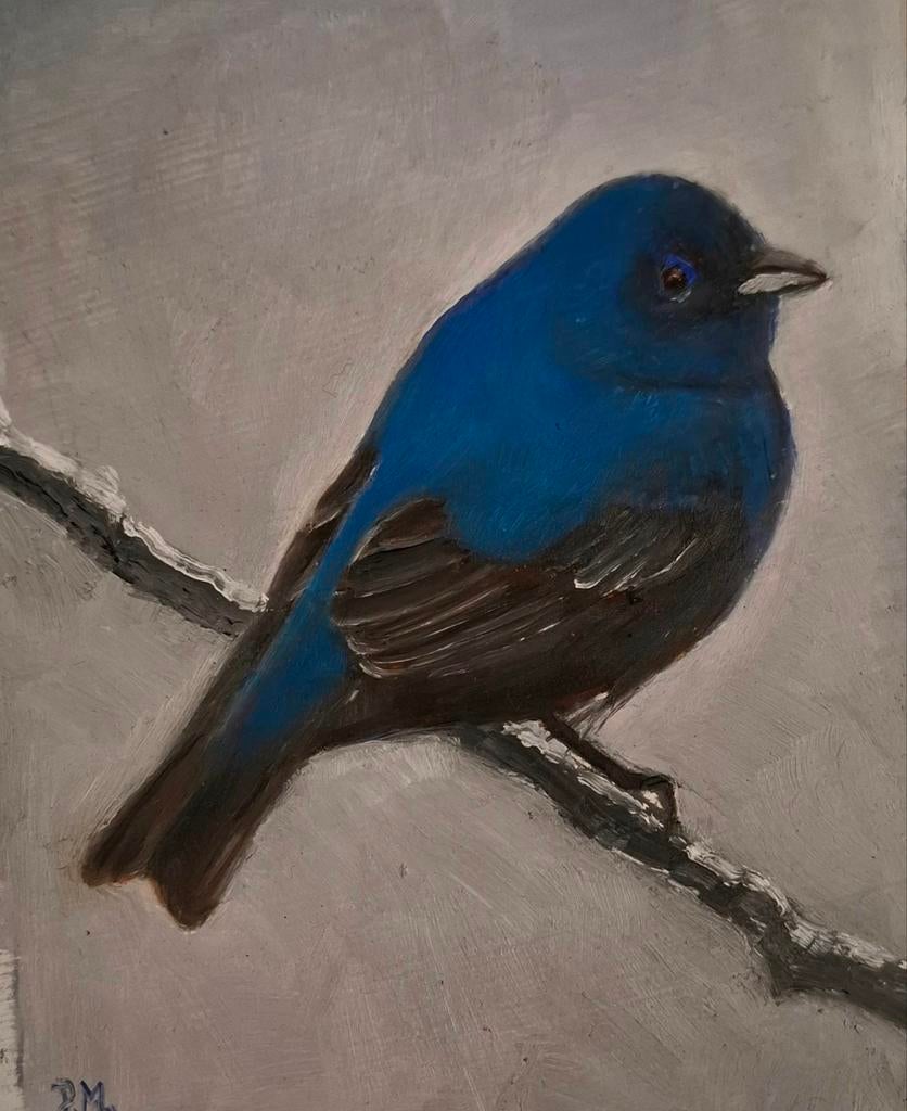 Klein schilderijtje olieverf, Ophalen of Verzenden