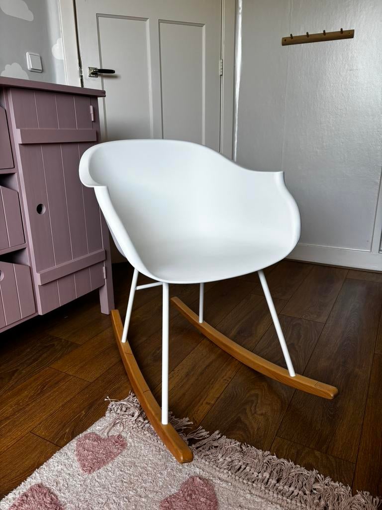 Schommelstoel Petit Amélie wit, Ophalen, Zo goed als nieuw, Wit, Eén