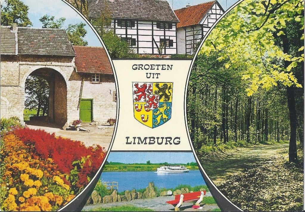 Limburg Gelopen Ansichtkaart ( A94, Ophalen of Verzenden, 1960 tot 1980, Gelopen, Limburg