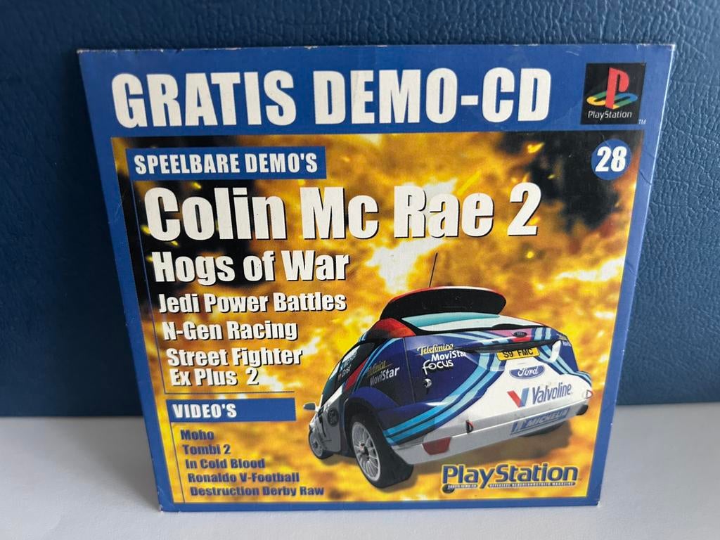 Demo CD / o.a Colin Mc Rae 2 / Playstation 1 / PS1, Overige merken, Auto, Groter dan 1:32, Ophalen of Verzenden