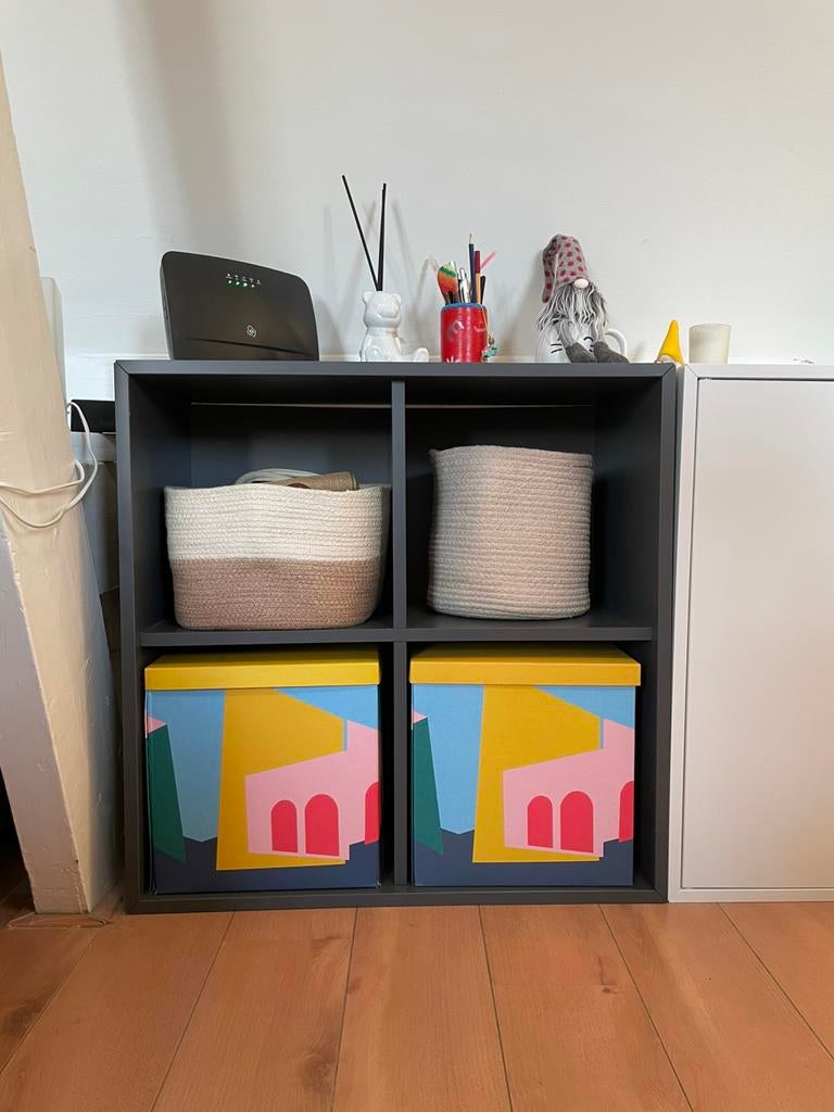 IKEA Eket kast met 4 vakken, Ophalen, 50 tot 100 cm, Zo goed als nieuw, Minder dan 100 cm