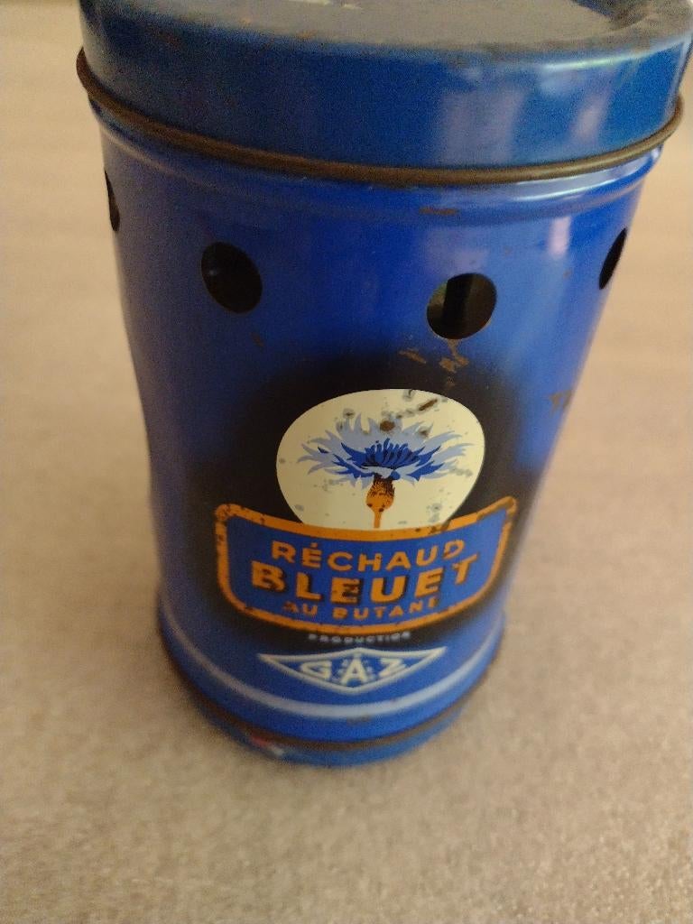 Oud/Antiek gastelletje Rechaud Bleuet au Butane/, Ophalen of Verzenden, Gebruikt