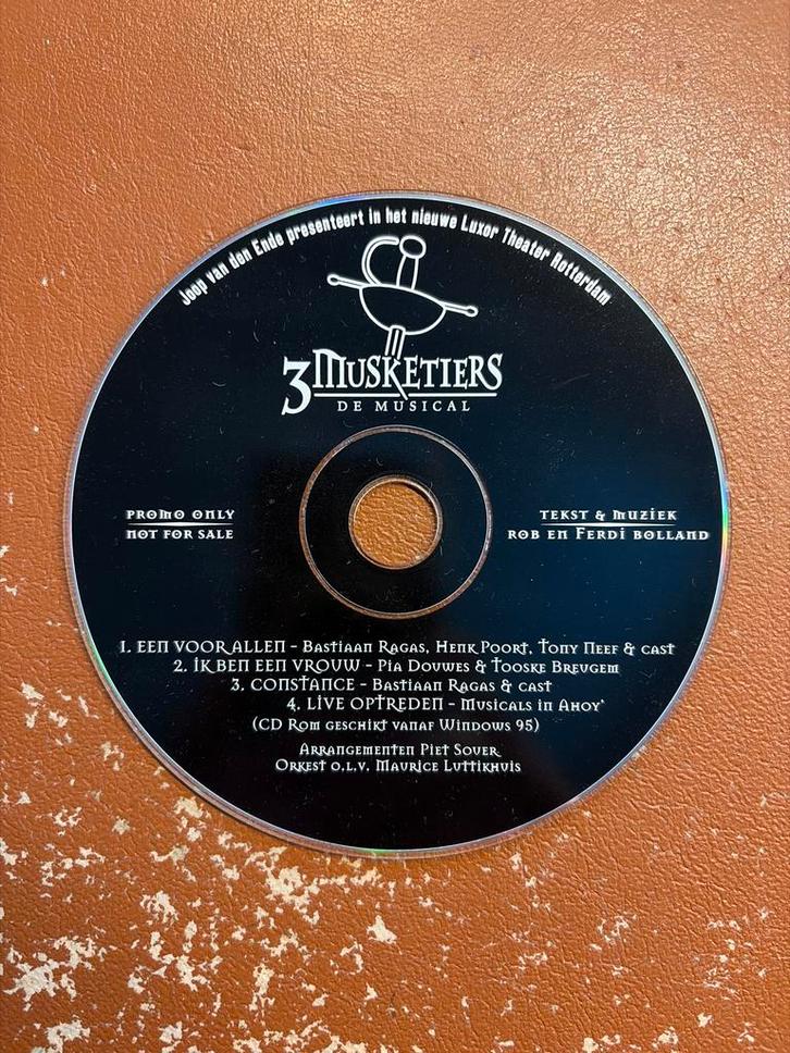 3 Musketiers Musical Promo CD, Cd's en Dvd's, Cd's | Overige Cd's, Zo goed als nieuw, Ophalen of Verzenden