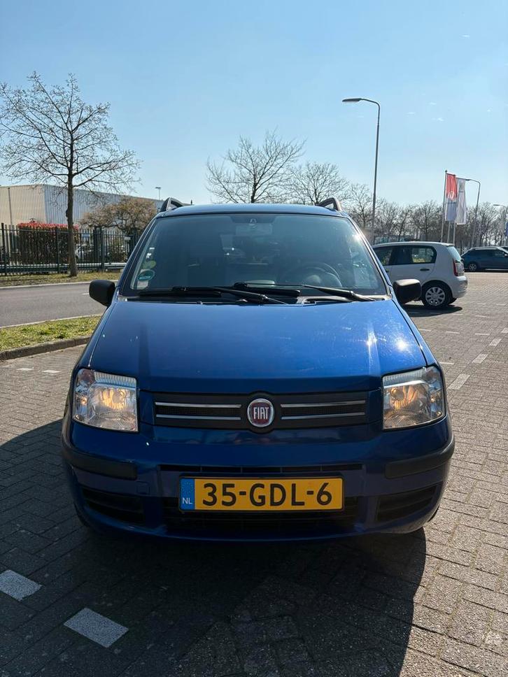 Fiat Panda 1.2 44KW 60PK 2008 Blauw nieuwe apk!!, Auto's, Fiat, Particulier, Panda, Climate control, Dakrails, Elektrische buitenspiegels